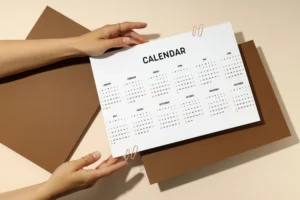 Calendar layout concept representing upcoming Economic Calendar Events that impact forex trading decisions and market volatility.